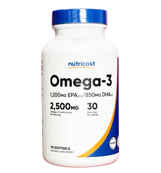 OMEGA 3 2500 MG 90 CAPS NUTRICOST
