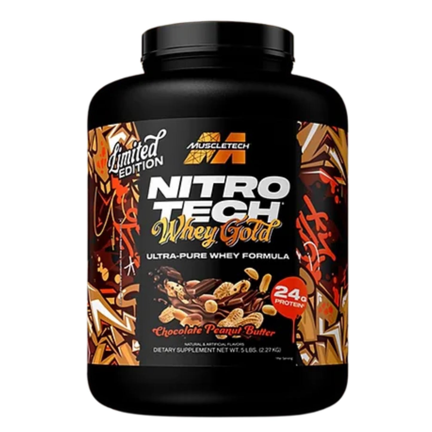 PROTEÍNA WHEY GOLD NITROTECH MUSCLETECH 5 LB 68 SERVICIOS