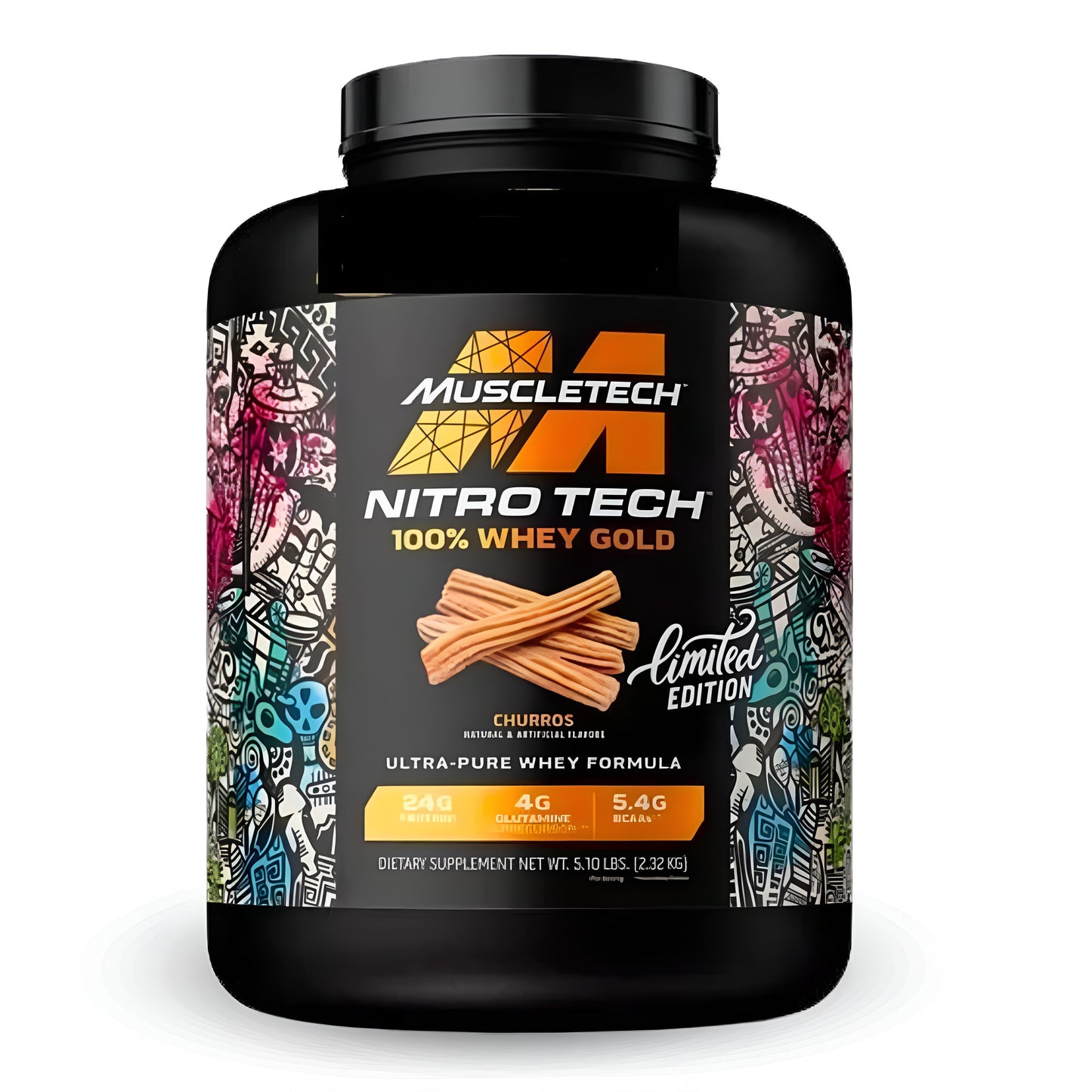 PROTEÍNA WHEY GOLD NITROTECH MUSCLETECH 5 LB 68 SERVICIOS