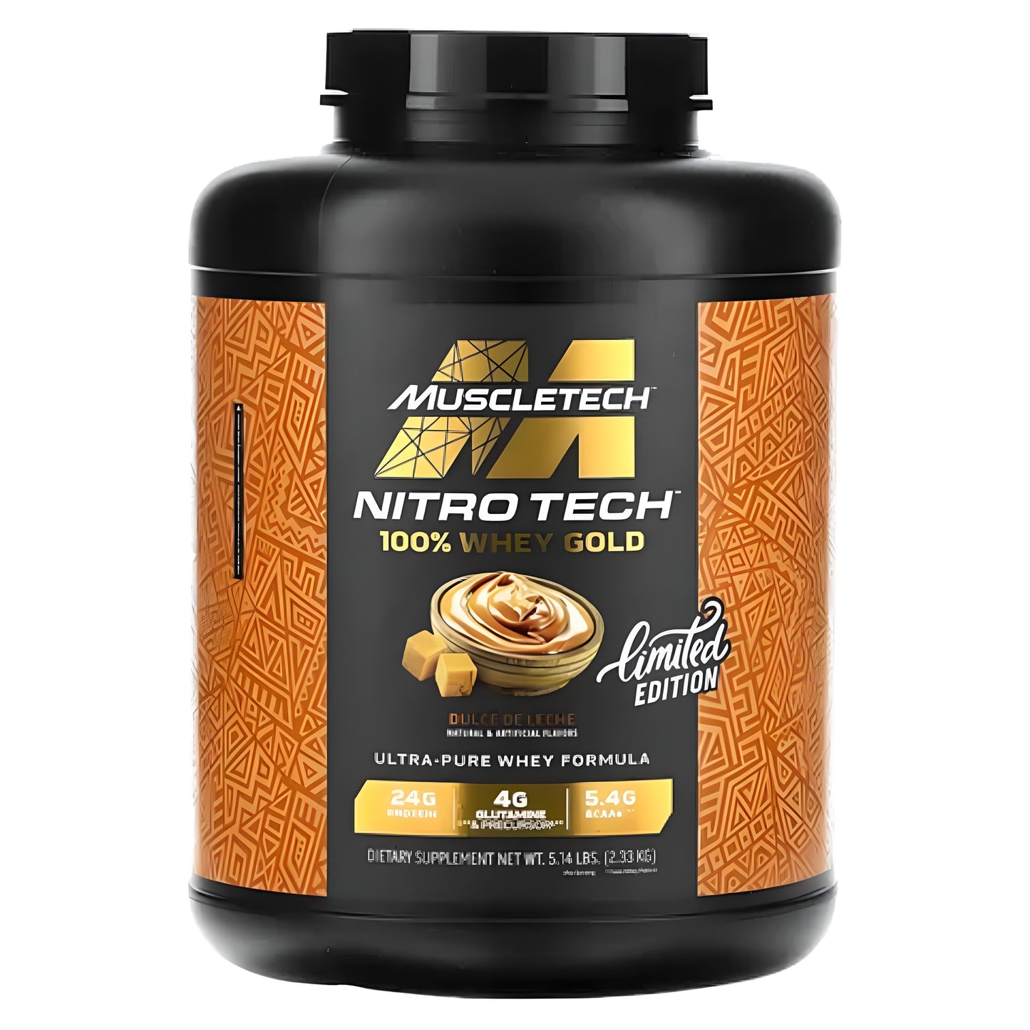 PROTEÍNA WHEY GOLD NITROTECH MUSCLETECH 5 LB 68 SERVICIOS
