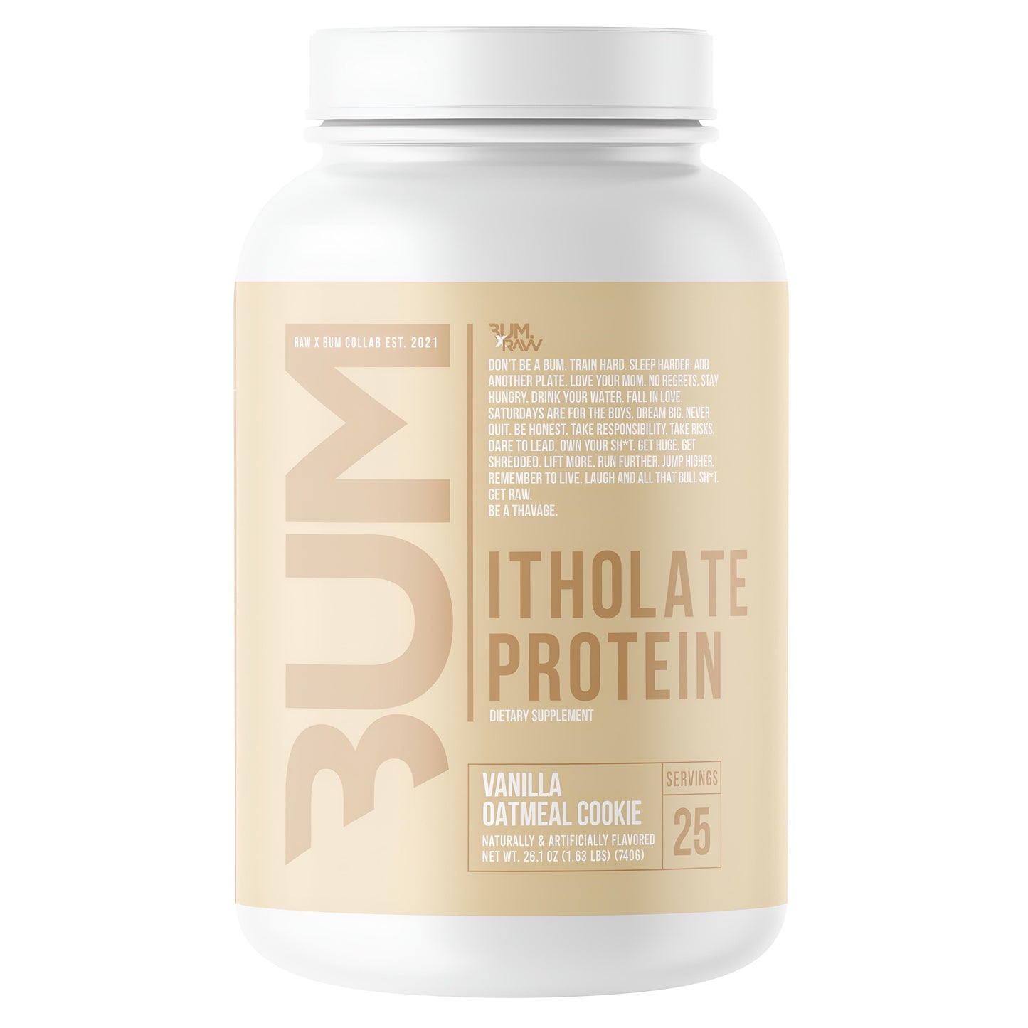 ITHOLATE 1.72 LB 25 SERVICIOS RAW CBUM