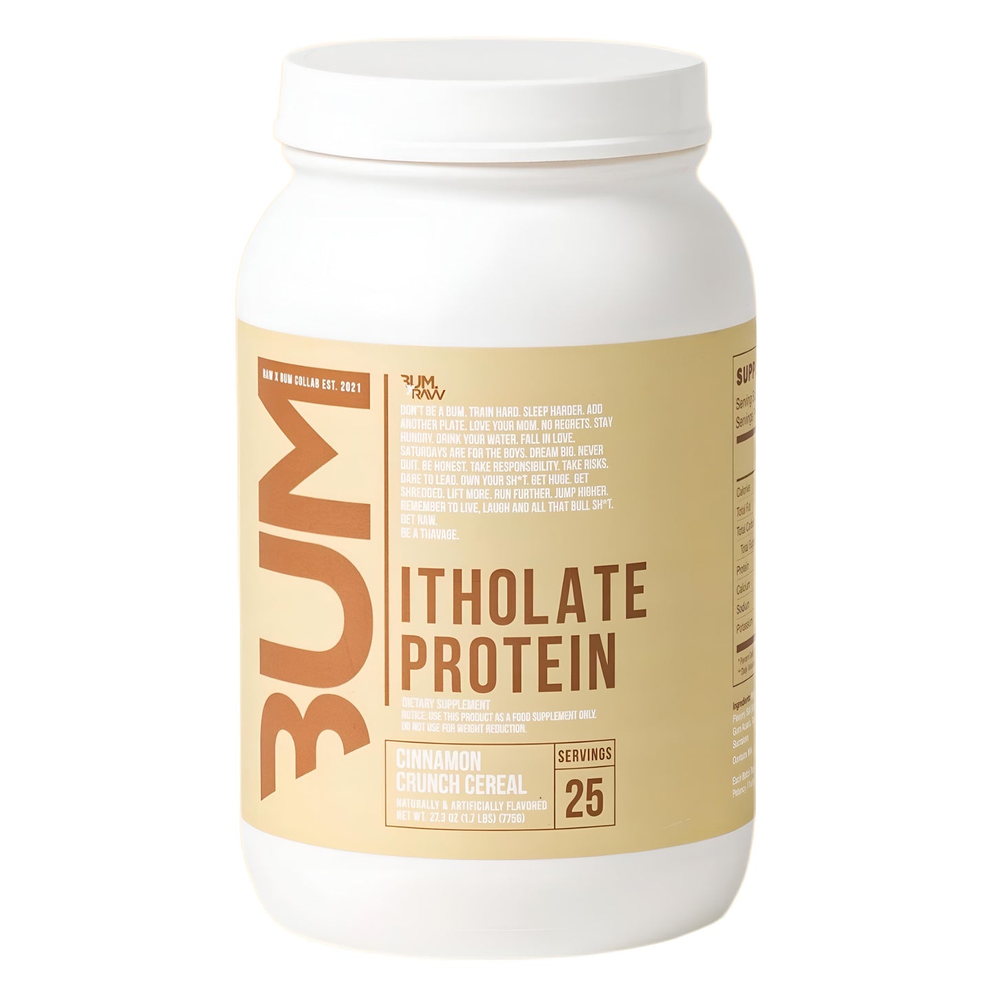 ITHOLATE 1.72 LB 25 SERVICIOS RAW CBUM