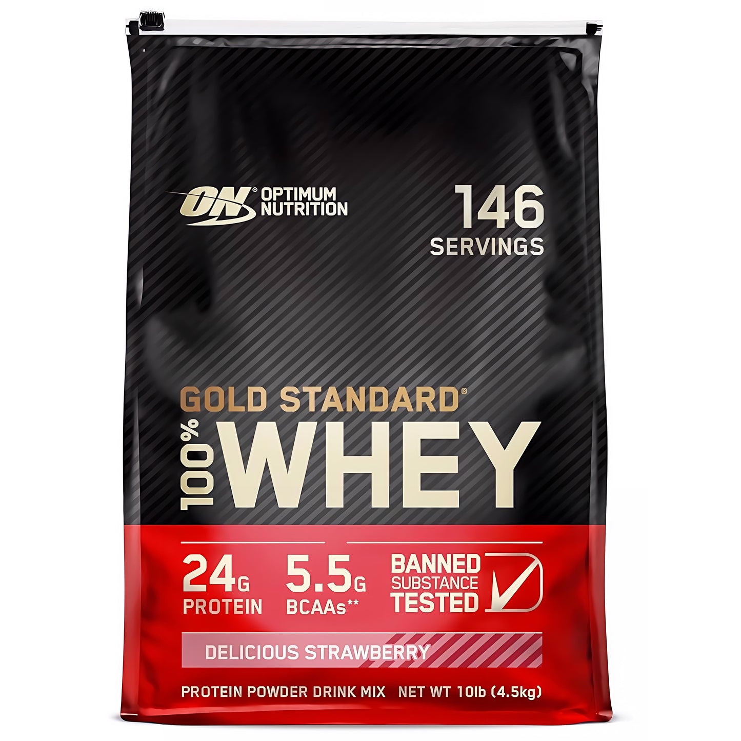 GOLD STANDARD WHEY 10 LIBRAS 144 SERVICIOS OPTIMUN NUTRITION