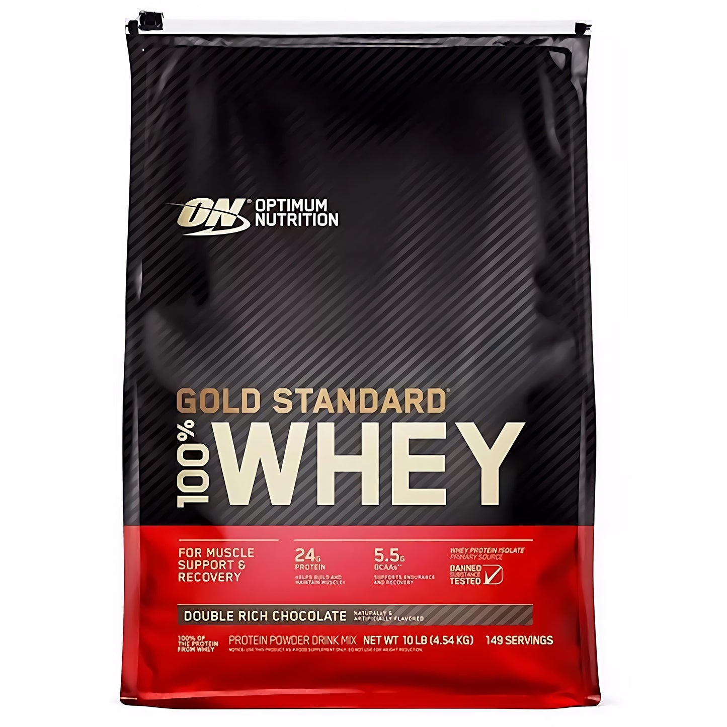 GOLD STANDARD WHEY 10 LIBRAS 144 SERVICIOS OPTIMUN NUTRITION