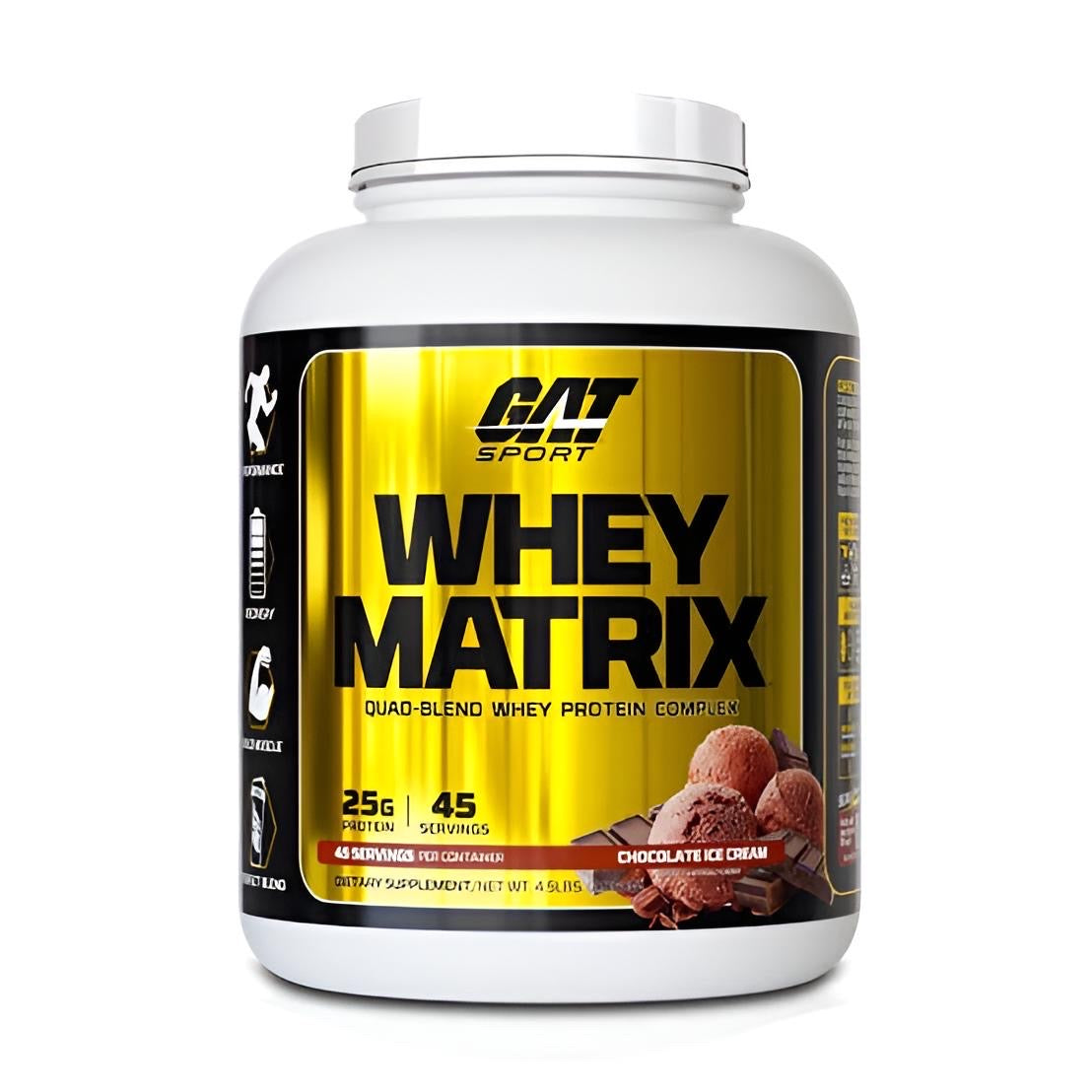 PROTEÍNA WHEY MATRIX GAT 4.5 LB 45 SERVICIOS